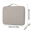 thumbnail image 3 of Yaoyar Tablet Sleeve Bag for Electronics Lightweight Organizer Pouch with Handle for Business Travel Suitable for Men and Women Slim Storage Case, 3 of 6