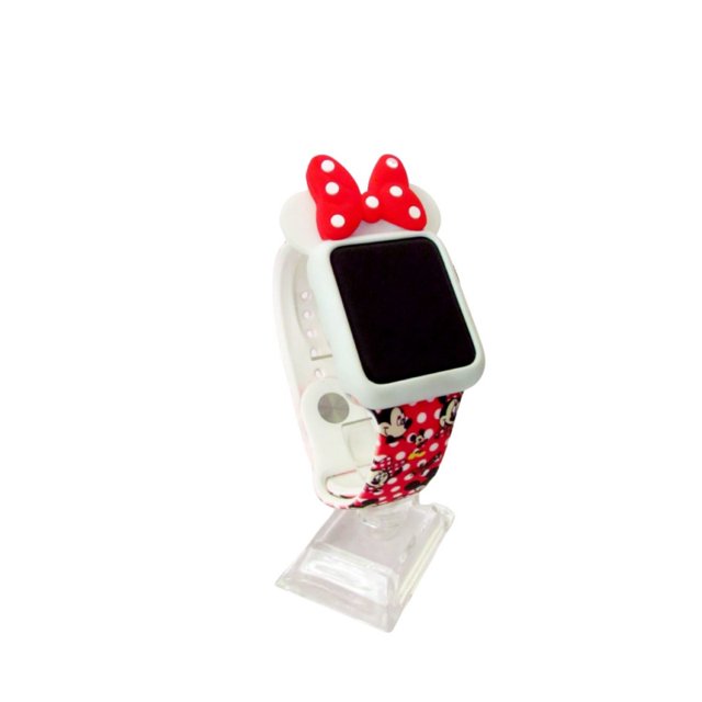 Funda protectora de silicona flexible para Apple Watch de 38 mm, color blanco