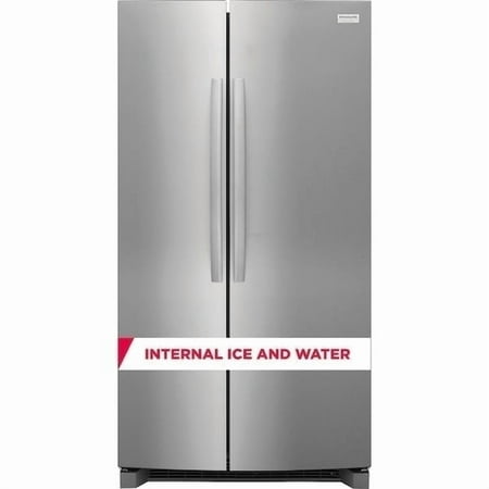 Frigidaire Gallery GRSN2620AF 26 Cu. Ft. 36  Standard-Depth Side-by-Side Refrigerator  Stainless Steel