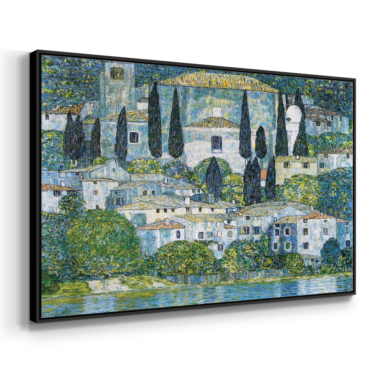Vintage Landscape-CXIII By Wexford Home Framed in Black Wood Gallery Wrapped Canvas 17 in. x 25 in.