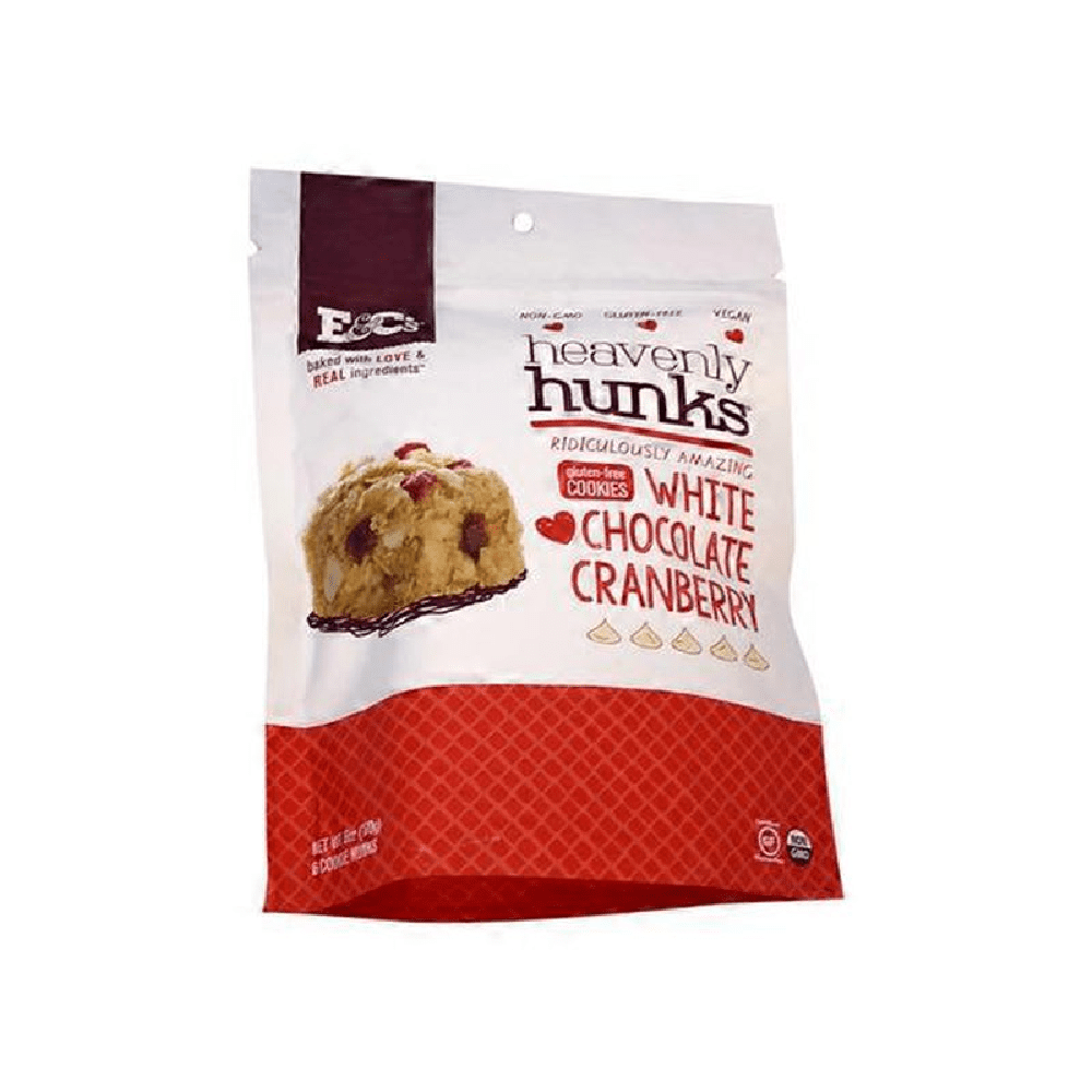 Heavenly Hunks Gluten Free Dairy Free Vegan White Chocolate Cranberry