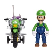 The Super Mario Galaxy Movie – 2.5 inch Action Figure with Pull Back Motorcycle – Luigi