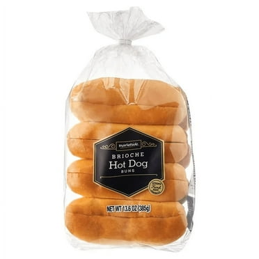 Marketside Brioche Hot Dog Buns, Shelf-Stable, Regular, 13.6 oz, 8 Ct,