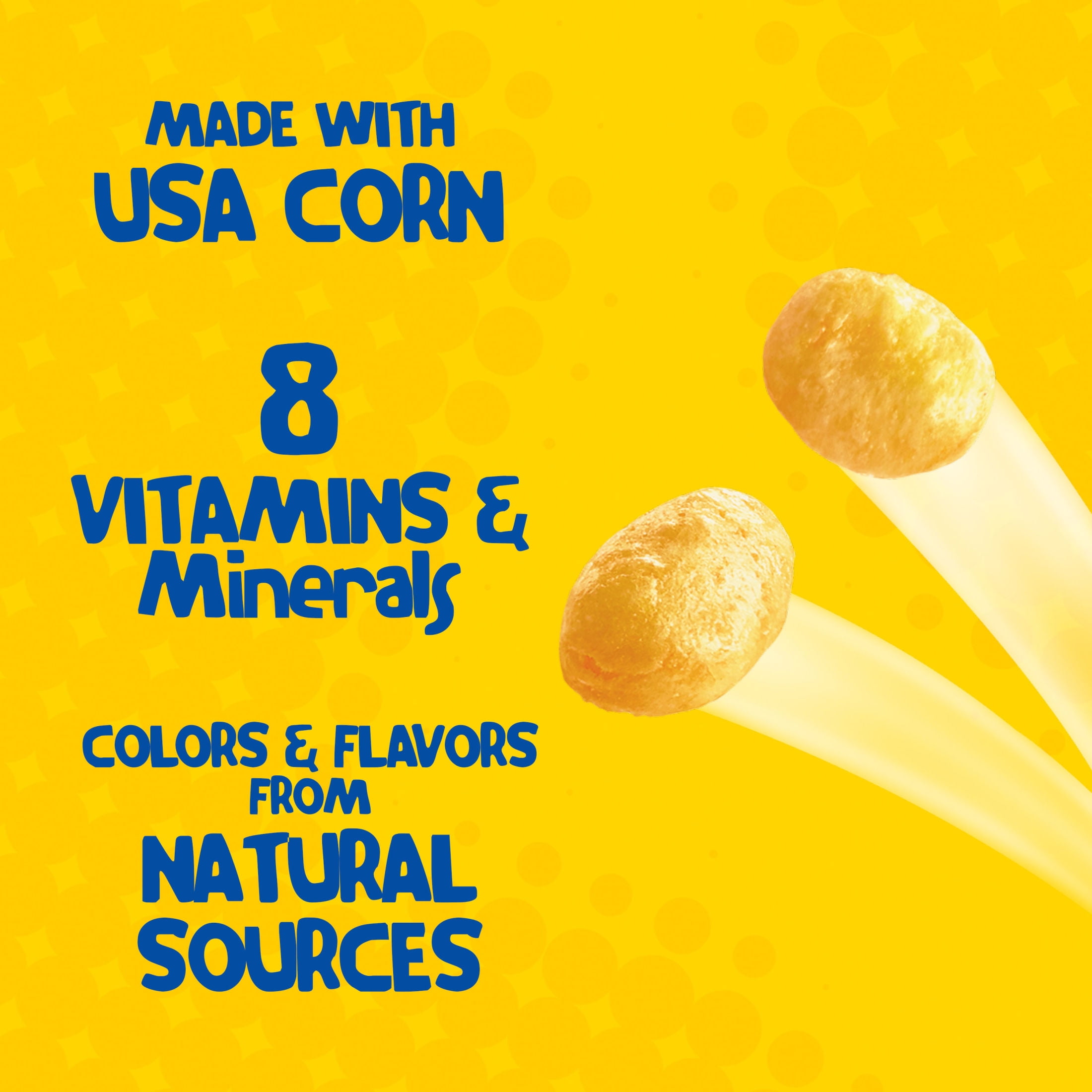 (6 pack) Kellogg's Corn Pops Original Breakfast Cereal, 8 Vitamins and Minerals, Family Size, 16.4  oz
