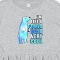 thumbnail image 4 of Inktastic Funny Polar Bear Girls Toddler Dress, 4 of 5