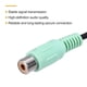 thumbnail image 4 of Adaptador de conector hembra RCA verde de 8 pulgadas a cable desnudo, paquete de 2, 4 of 6