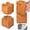 Large Brown 4pack, variant on Wood Bed Risers 3.5 inch with Non-Slip Rubber Pad, Safe Sturdy Furniture Risers, Stackable Bed Lifts 4 Pack for Sofa and Couch Chair Table Leg Extenders, White