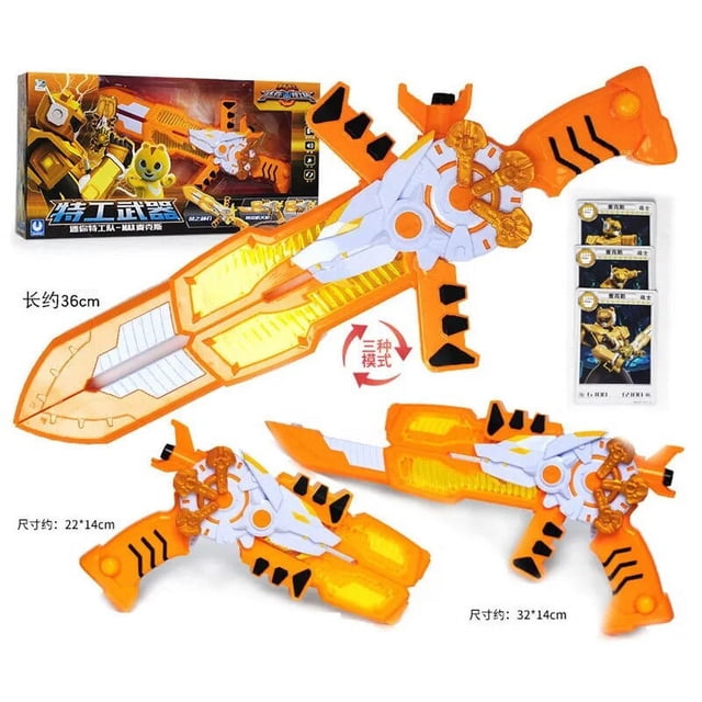 Jouets d'Épée de Transformation Mini Force à Modes Multiples Figurines d'Action MiniForce X Arme de Déformation Pistolet Jouet Enfants B4 Boîte Originale