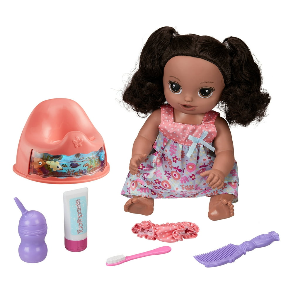 My Sweet Love Potty Training Doll and Play Set, 7 Pieces, African