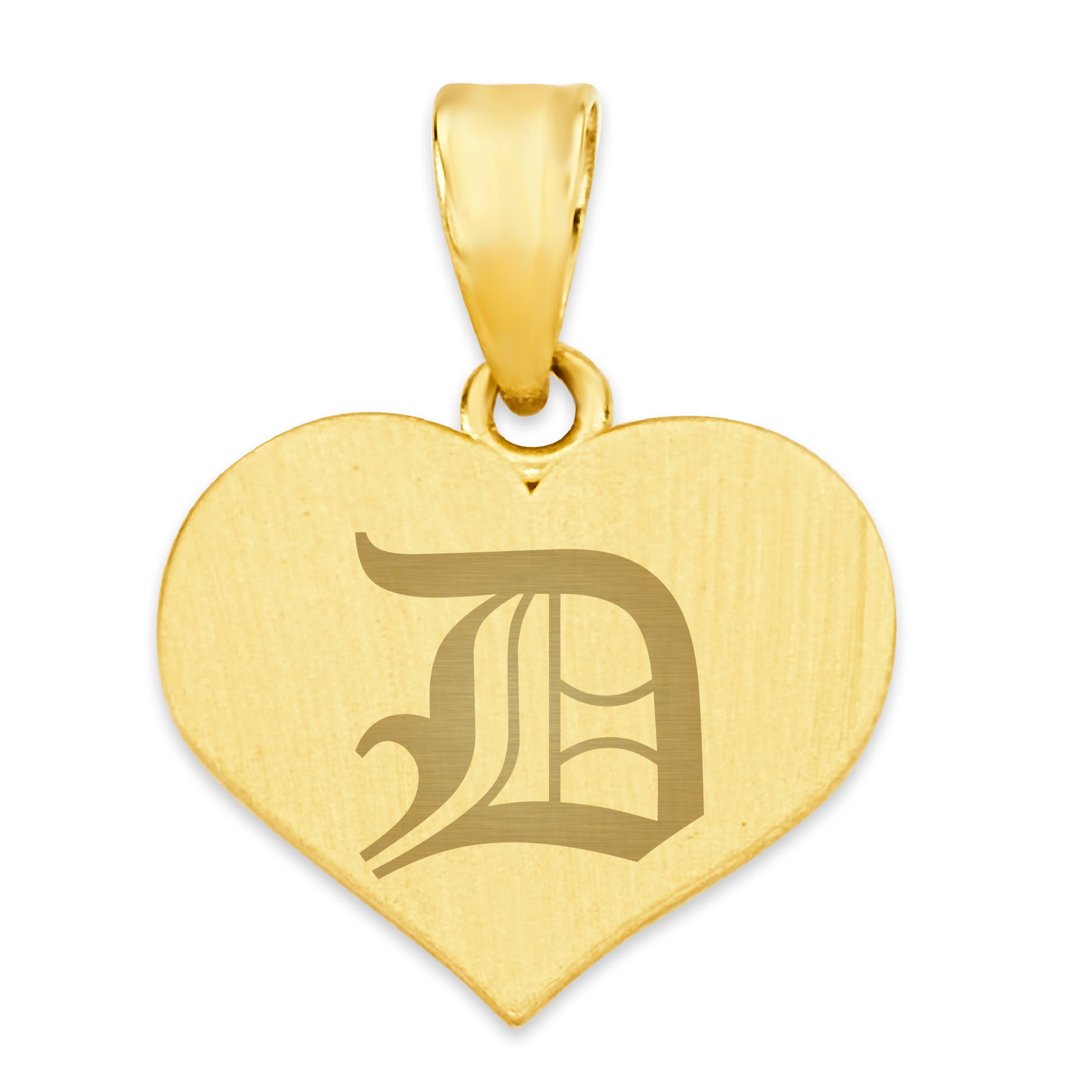 10k Gold Heart Shaped Pendant with 