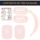 thumbnail image 3 of Kit de protección para AirPods Max, funda para la diadema + funda protectora de TPU + funda de silicona para las orejas, accesorio resistente al sudor, fácil de lavar, antiarañazos, 3 of 4