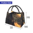 thumbnail image 2 of Easygdp Sunset Meditating Doberman Bolsa de Almuerzo Insulada Reutilizable, Bolsa de Mano y Bandolera para Oficina, Trabajo, Viajes, 2 of 6