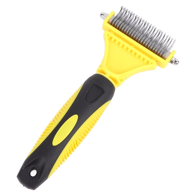 Pet Deshedding Comb, Pet Dematting Comb Stainless Steel Blade Effective Removing Knots Tangles Rustproof For Pet Grooming Tool For Dogs