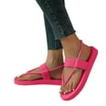 thumbnail image 5 of IUJSOY Flip Flops for Women Slingback Dressy Summer Platform Flats Comfortable Slip on Beach Shoes, 5 of 9