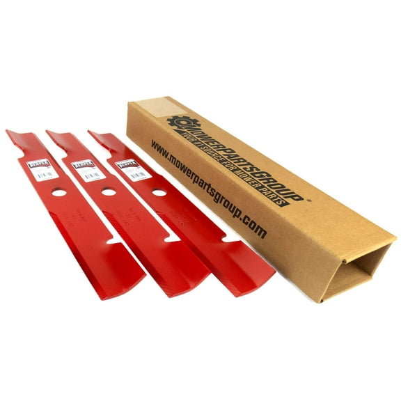 (3) Reaper Blades Fits Exmark Lazer Z Pioneer Vantage 52" 103-6402-S 103-6382-S