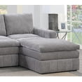 thumbnail image 6 of Granite Morgan Fabric Plush Cushion Couch 6pc Modular Sectional Set 2x Corner Wedge 2x Armless Chairs 2x Ottoman Living Room, 6 of 9