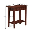 thumbnail image 5 of Convenience Concepts Dennis End Table with Shelf, Mahogany, 5 of 8