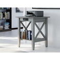 thumbnail image 1 of AFI Furnishings Lexi Solid Wood Printer Stand with USB Charging Station in Gray, 1 of 8