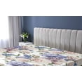 thumbnail image 5 of Ambesonne Floral Fitted Sheet, Pastel Summer Feels Roses, Twin Size, Lavender Blue and Blush, 5 of 5