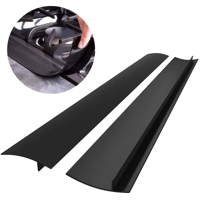 EGNMCR 2PC Side Seam Cover Stopper Kitchen Stove Counter Side Seam Covers Protection pad