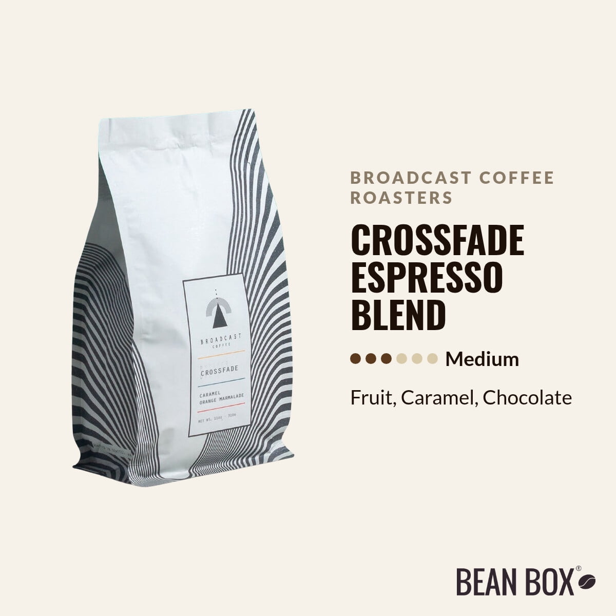 Crossfade Espresso Blend - Roasted by Broadcast Coffee Roasters - Whole Bean Coffee - 2lb Bag