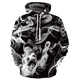 thumbnail image 3 of Sudadera unisex Sankill con estampado 3D de humo negro realista para hombre y mujer, estilo urbano, holgada y grande, 3 of 5