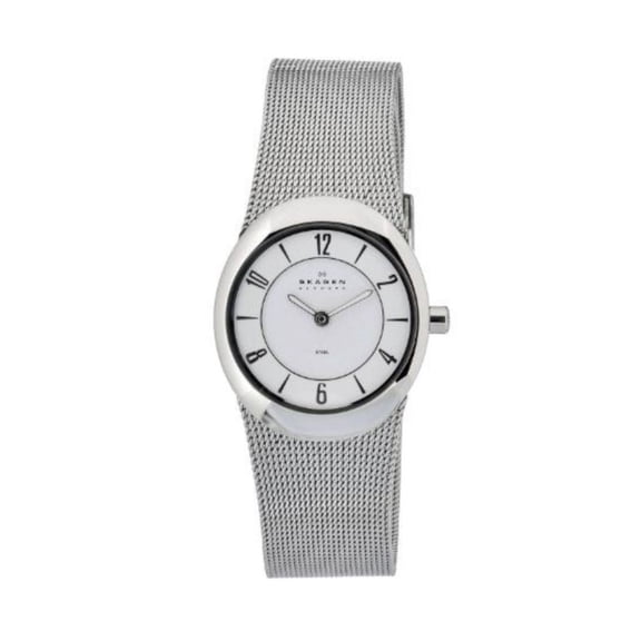 Skagen Steel Slim Women's White Dial Quartz Watch O564XSSSW1