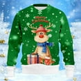 thumbnail image 5 of KANG His & Hers Christmas Sweatshirt | Unisex Ribbed Knit Pullover for Couples & Friends | Festive Matching SetGreenL, 5 of 5