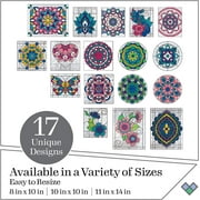 FolkArt Gallery Glass Pattern Set 3/Pkg-Mandala