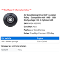 thumbnail image 2 of Air Conditioning Drive Belt Tensioner Pulley - Compatible with 1995 - 2001 Kia Sportage 2.0L 4-Cylinder GAS 1996 1997 1998 1999 2000, 2 of 2