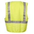 thumbnail image 4 of Premium Solid ANSI Class 2 NFPA 70E ASTM1506 CAT 2 ARC rating 8.9 Cal/cm² Neon Safety Green FR Safety Vest with Pockets Size L, 4 of 5