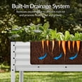 thumbnail image 6 of Best Choice Products 72x24x30in Non Toxic Elevated Galvanized Metal Garden Bed Corner Protectors - Silver, 6 of 9