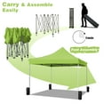 thumbnail image 6 of Lacoo 10' x 10' Pop-up Canopy with Straight Legs Wedding Party Tent Folding Gazebo Beach Canopy with Carry Bag,Green, 6 of 7