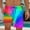 Multicolor, variant on Men Swim Trunks with Compression Liner 7 Inch Inseam Board Shorts Bathing Suit with Pockets