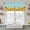Yellow, Blue, variant on Yellow Sunflowers Kitchen Curtains 63 Inch Length, Summer Floral Elegant Pastoral Botanical Tiers Curtains for Living Room Berdoom Bathroom, Light Filtering Drapes Window Treatment 2 Panels 42"Wx63"L