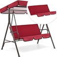thumbnail image 2 of Youkk Housse de Siège de Balançoire de Jardin Protection de Coussin de Patio Housses de Banc Rouge, 2 of 8