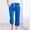 Blue, variant on Yteetum Under $15 Womens Cropped Pants Fall Fragrant Hemps Solid Color Drawstring Waist Wide Leg Loose Cotton Linen Pants Ladies Casual Comfy Lightweight Elastic Waist 7/10 Pants S