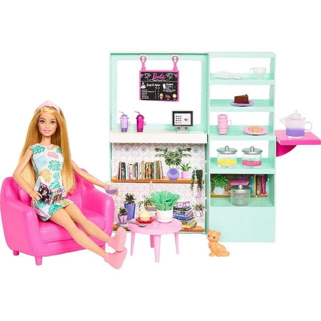 Muñeca Barbie Set Tienda DE Té