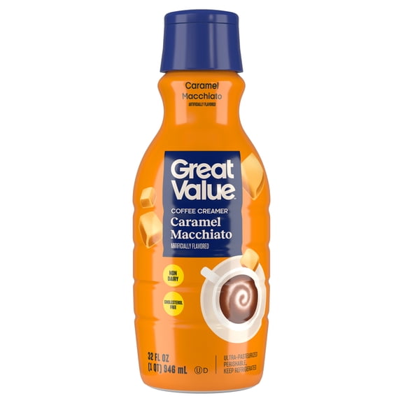 Great Value Caramel Macchiato Coffee Creamer, 32 fl oz