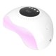 thumbnail image 2 of Lámpara de uñas UV LED de 120 W, portátil, con pantalla LCD, para curar esmalte de gel (100-240 V), enchufe estadounidense blanco, 2 of 10