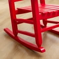 thumbnail image 7 of BplusZ Child Porch Rocker Paint Wood Indoor Rocking Chair, Red, 7 of 7