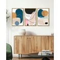 thumbnail image 5 of Drsoum Modern Abstract Natural Framed Wall Decor 16x24in3pcs Color Blocks Artwork Home Art for Living Room Hallway, 5 of 8
