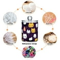 thumbnail image 4 of Cute Cats Bathroom Canisters Set of 4 Translucent Plastic Storage for Cotton Pads and Floss, 4 of 7