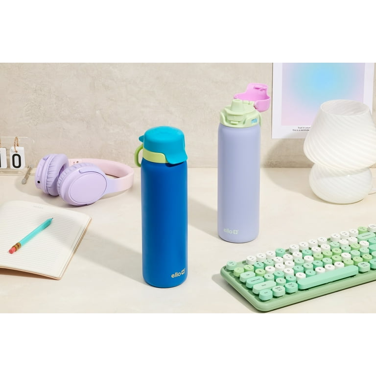 Ello 22 oz Flip & Fill Stainless Steel Water Bottle - Walmart.com