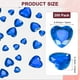 thumbnail image 3 of Paquete de 200 Strass en Forma de Corazón, Pegatinas de Strass de Acrílico de 12mm para Manualidades/Pintura/Joyería, Gemas Plásticas de Respaldo Plano [Azul Oscuro], 3 of 6