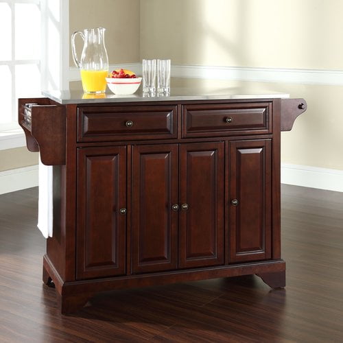 LaFayette Stainless Steel Top Kitchen Island