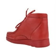thumbnail image 3 of HAMARA JOE Men's Genuine Leather High Top Moc Toe Desert Chukka Male Casual Boots, Red, 10.5, 3 of 7