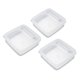 thumbnail image 3 of Contenedor de queso con tapa abatible, caja de almacenamiento de alimentos de PP transparente, transparente, para nevera, 3 uds., 3 of 5