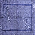 thumbnail image 1 of Ahgly Company Indoor Square Abstract Blue Contemporary Area Rugs, 4' Square, 1 of 4