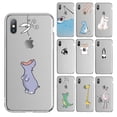 thumbnail image 2 of Funda de teléfono transparente Ottwn para iPhone 11 Pro Max 13 12 X XR 7 8 6s Plus, funda transparente de TPU suave con animales de dibujos animados bonitos para iPhone 14 Tan Jianjun unisex, 2 of 2